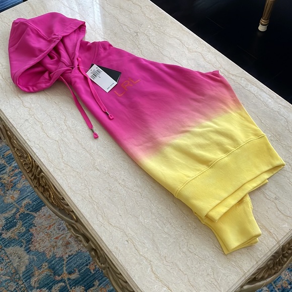 Lauren Ralph Lauren Tops - NWT LAUREN Ralph Lauren Dip-Dyed French Terry Hoodie.